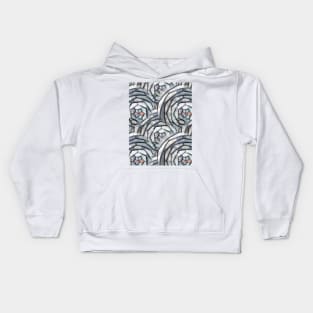 Modern abstract pattern, stylization of the flower Kids Hoodie